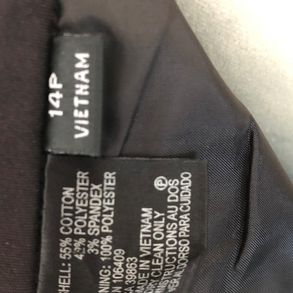 Tahari ASL Women’s Two Piece Gold and Dark Brown Cap Sleeve Skirt Suit Size 14P - Picture 15 of 16